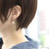 ピアスパール金属アレルギーパールピアス真珠レディースニッケルフリー18k18金18kコーティングセカンドピアスワンタッチピアスシルバーゴールドシンプル上品冠婚葬祭フォーマルきれいめ耳たぶ【両耳用・2個売り】