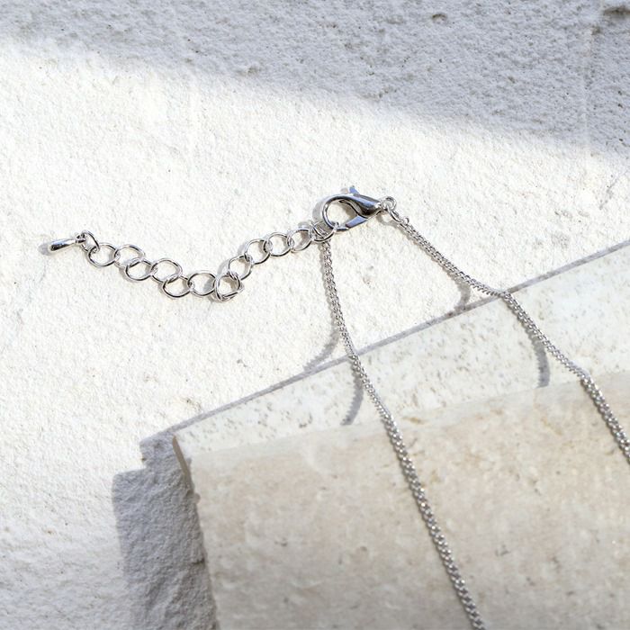 ネックレスロングネックレス楕円シンプルカジュアル16Kチェーンペンダントアクセサリー