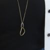 ネックレスロングネックレス楕円シンプルカジュアル16Kチェーンペンダントアクセサリー