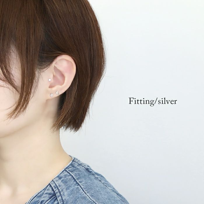 CZ小さめフラワージュエルピアス｜ボディピアス凛【公式】