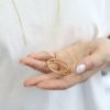 ネックレスチェーンネックレスロングリングクロス2連シンプル16金コーティングチェーンアクセサリー