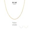 ネックレスチェーンネックレスロングシンプル小豆16kコーティングあずきチェーンアクセサリー