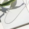 ネックレスチェーンネックレスロングシンプル小豆16kコーティングあずきチェーンアクセサリー