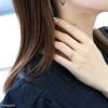 指輪リングシルバーゴールドシンプル八角形オクタゴン18金コーティングロジウムコーティングファッションリングアクセサリー