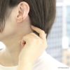ピアス18Kコーティングキュービックジルコニアジュエルラインイヤーフィットスタッドピアスアクセサリー