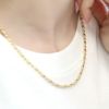ネックレスメタルビーズボールチェーンロジウムコーティング16kコーティングきれいアクセサリー