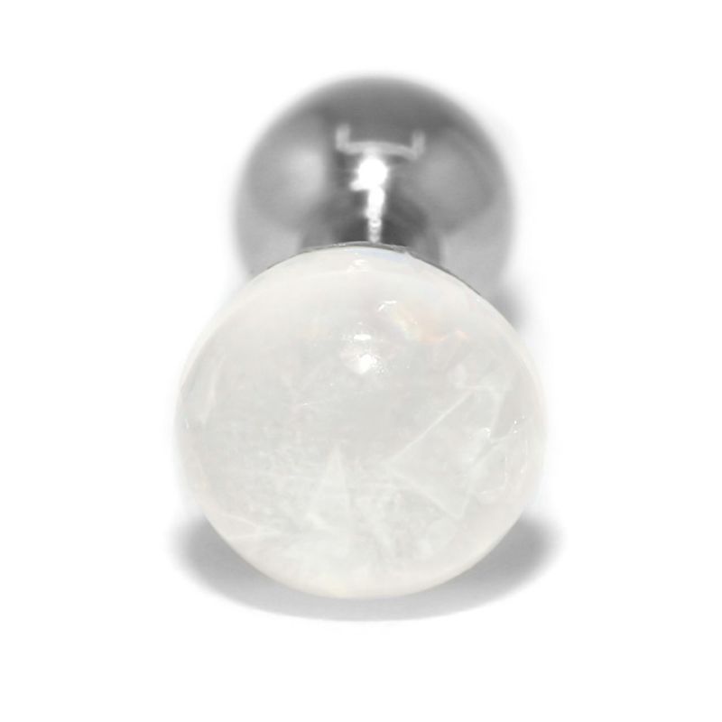 アクリルホログラム入りピアス・ホワイト