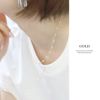 ネックレス2連パールネックレスチェーン16kコーティングきれいあずきチェーンアクセサリー