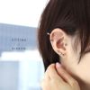軟骨ピアスアンティークシルバー調ちいさめかわいいバタフライハートりぼんストレートバーベル16ゲージボディピアス