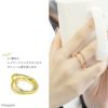 指輪リング2連ダブルフィンガーシンプルレイヤードファッションリングアクセサリー