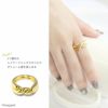 指輪リング2連ダブルフィンガーシンプルレイヤード重厚感ファッションリングアクセサリー