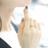 指輪リングシンプルウェーブきれい洗練ファッションリングアクセサリー