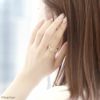 指輪リングパールキレイサイズ調整かわいいデイリーフォークリングオープンリングアクセサリー