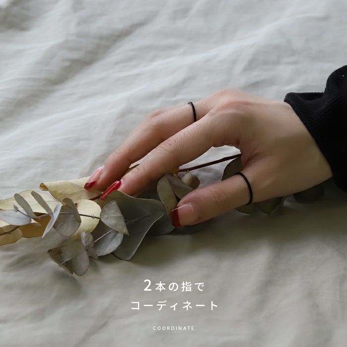 指輪リングシンプルサージカルステンレスIPメッキフラット金属アレルギーフラットバンドアクセサリー