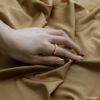 指輪リングツイストロープメタル太めガッチリ18kロジウムコーティングファッションリングアクセサリー