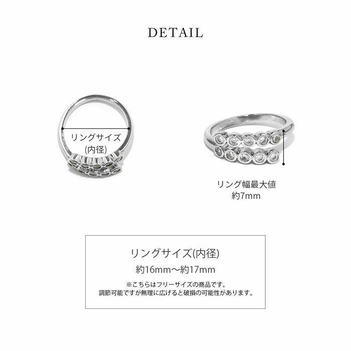指輪リングオープンキュービックジルコニア18kコーティングフリーサイズシルバーゴールドフォークリングファッションリングアクセサリー