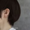 ピアス三角トライアングルモードシックスタイリッシュ金アレスタッドアクセサリー
