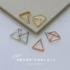 ピアス三角トライアングルモードシックスタイリッシュ金アレスタッドアクセサリー