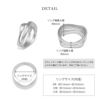 指輪リングヴィンテージ調マットつや消し2連風18Kロジウムファッションリングアクセサリー
