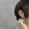 ピアス16Kコーティングオープンハートスタイリッシュチタンポストスタッドアクセサリー