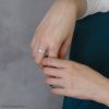 指輪リング八角形オクタゴンジオメトリックボリュームファッションリングアクセサリー