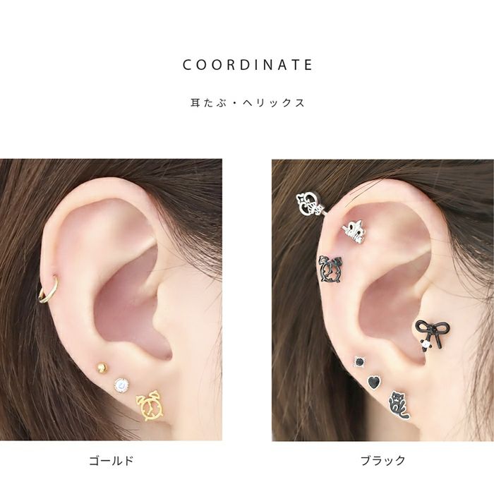 時計、ピアス、指輪その他まとめ売り ビズー公式】ロードクロサイト PT K18(18金) ピアス(片耳