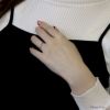 指輪レディースリングツイストウェーブ華奢ほそめひねりシンプルファッションリングアクセサリー