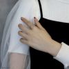 指輪レディースリングソリティアCZジュエル華奢ほそめファッションリングアクセサリー