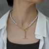ネックレスバロックパールプラスチックパールキレイおしゃれパールネックレスアクセサリー