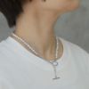 ネックレスバロックパールプラスチックパールキレイおしゃれパールネックレスアクセサリー