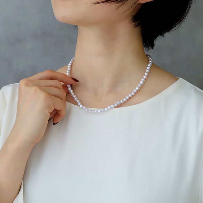 ネックレスバロックパールプラスチックパールキレイおしゃれパールネックレスアクセサリー