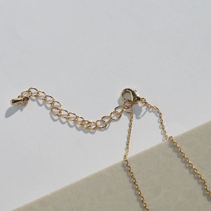 チェーンネックレスジュエルハートキュート上品キレイおしゃれあずきチェーンアクセサリー