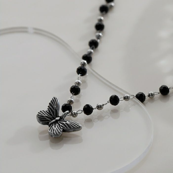 蝶ビーズネックレス｜ボディピアス凛【公式】