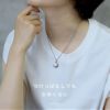 ネックレスペンダント月ムーンかわいいキレイ上品おしゃれぷっくり渋めサージカルステンレスあずきチェーンアクセサリー金属アレルギー対応つけっぱなし凛通販