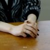 指輪レディースリングオーバルボールボールチェーンリングサージカルステンレス楕円ファッションリングアクセサリー