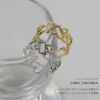 指輪レディースリングフリーサイズハートかわいいキュービックジルコニアheartレリーフオープンリングアクセサリー凛キレイ