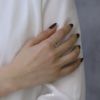 指輪レディースリングキュービックジルコニアほそみシンプルファッションリングアクセサリー