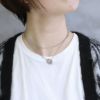 ネックレスロングマンテルネックレス18金ロジウムY字コンビチェーンチェーンアクセサリー