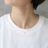 ネックレスしずく雫ドロップ18金ロジウムペンダントきれいチェーンアクセサリー