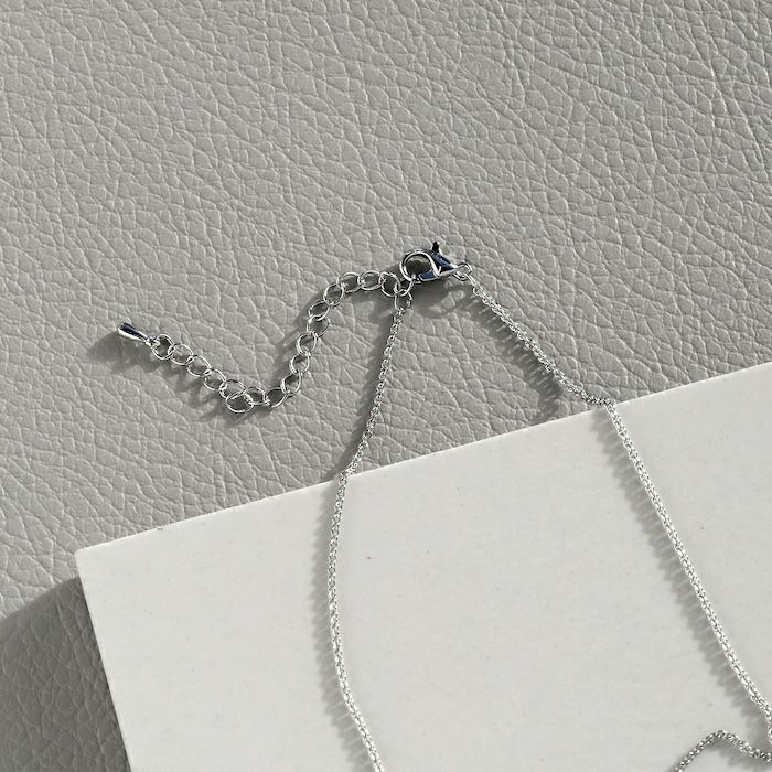ネックレス星スパークルボール18金ロジウムペンダントきれいあずきチェーンアクセサリー