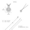 ネックレス星スパークルボール18金ロジウムペンダントきれいあずきチェーンアクセサリー