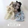 ヘアアクセサリーシュシュchouchouリボンなめらかまとめ髪シュシュゴムアクセサリー