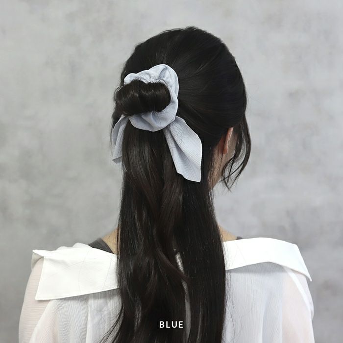 ヘアアクセサリーシュシュchouchouリボンなめらかまとめ髪シュシュゴムアクセサリー