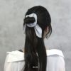 ヘアアクセサリーシュシュchouchouリボンなめらかまとめ髪シュシュゴムアクセサリー