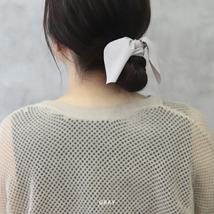 ヘアアクセサリーシュシュchouchouリボンなめらかまとめ髪シュシュゴムアクセサリー