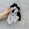 ヘアアクセサリーシュシュchouchouリボンなめらかまとめ髪シュシュゴムアクセサリー