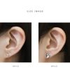 ピアスハートメタル16Kコーティングシンプルスタッドファッションピアスゴールドかわいい両耳用アクセサリー専門店凛