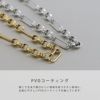 ネックレスフィガロペーパーチェーンクリップチタンPVDスネークチェーンアクセサリー