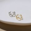 指輪レディースリングウェーブ波リングほそみ上品オープンリングフォークリングアクセサリー