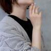 指輪レディースリングウェーブ波リングほそみ上品オープンリングフォークリングアクセサリー
